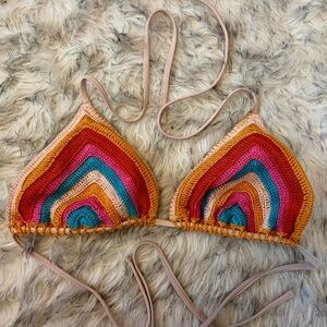 Colorful Crochet Bikini Top